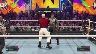 WWE 2K24 MPW Hallowicked II US Title Match TFKH vs BK vs Eli [upl. by Sacttler923]