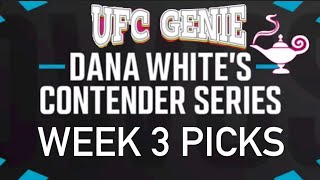 Dana White Contender Series Week 3 Breakdown and Picks 5 Finishes [upl. by Zollie]