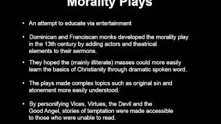 Morality Plays [upl. by Melentha]