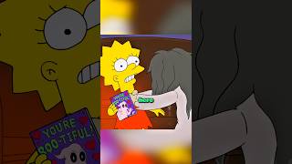 Lisa Call a Real Ghost😱 simpsons shorts [upl. by Ellirehs]