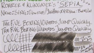 Ink Review Rohrer amp Klingner quotSepiaquot Ink [upl. by Essenaj]