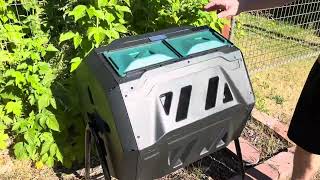 Easiest Compost Bin Unboxing Assembly and Use  Make Your Soil Great Again Tutorial Demonstration [upl. by Adrea]