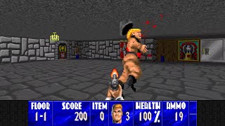 Wolfenstein 3D HD remastered  LZWolf source port  HD mod  música mejorada [upl. by Eelreveb]