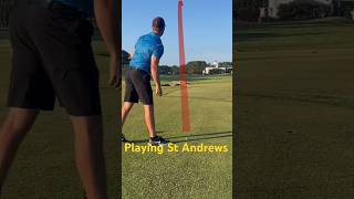 Playing the 18th at St Andrews golf [upl. by Aicirpac]