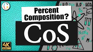 How to find the percent composition of CoS Cobalt II Sulfide [upl. by Audre]