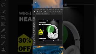 How to Design Headphone Social Media Banner Adobe Photoshop Tutorial photoshopbannersocialmedia [upl. by Tobit]