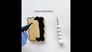 Flooding Sugar Cookies asmr asmrvideo cookiedecoratingvideos sugarcookies decoratedcookies [upl. by Mark]