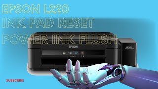 Epson l220 power ink flushing and ink pad resetting red light blinking solution [upl. by Zolly]