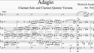 Baermann Adagio for Clarinet Solo and Clarinet Quintet [upl. by Saraiya367]