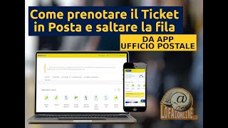 Come prenotare Ticket in posta da app Ufficio Postale e saltare la fila [upl. by Tifanie]