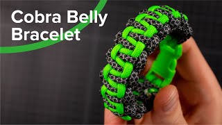 How to Make a Cobra Belly Paracord Bracelet [upl. by Jeanette659]