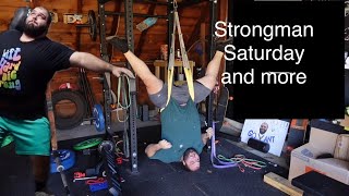 Average weekend for a pro strongman — deadlifts dumbbells recovery and hijinks [upl. by Varick]