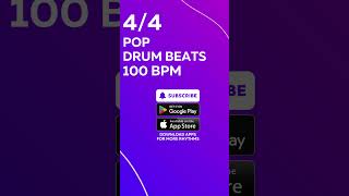 POP DRUM BEATS 100 BPM Drum Beat [upl. by Aiekram123]