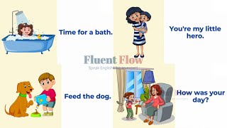 Mom is talking to the kid  Spoken English for kids  Daily use English sent  FluentFlow [upl. by Ackerman967]