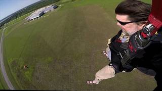 Skydiving Lawyer Jumps in Business Attire [upl. by Eivlys]