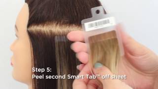 Howto Apply Smart Tabs®  The Hair Shop [upl. by Cinimmod]