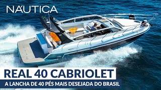 Teste Real 40 Cabriolet a lancha de 40 pés mais desejada do Brasil  NÁUTICA [upl. by Norine]