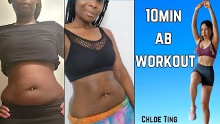 I Did Chloe Ting Standing Abs Workout For 7 Days I Amazing Results [upl. by Eugen]