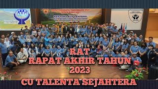 RAT Rapat Akhir Tahun 2023 KOPERASI CU TALENTA SEJAHTERA  SERU BANGET   KSP LENTERA [upl. by Kevina388]