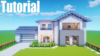 Minecraft Tutorial How To Make A Modern Suburban House quot2020 Tutorialquot [upl. by Islehc]