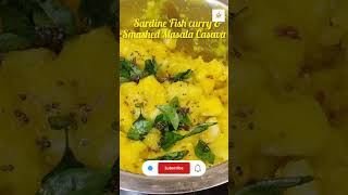 Spicy Sardine Fish curry amp Smashed Masala Casava சாளை மீன் மிளகு அலையும் கிழங்கு மசியலும் [upl. by Fini]