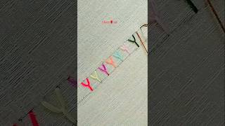 Y Stitch Embroidery  Hand Embroidery For Beginners [upl. by Ahsemaj776]