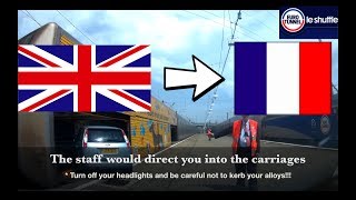 EUROTUNNEL UK TO FRANCE BY CAR  FOLKESTONE TO CALAIS STEP BY STEP [upl. by Ecurb]