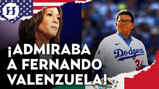 Kamala Harris publica mensaje en honor a Fernando Valenzuela tras su fallecimiento [upl. by Eniloj]