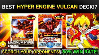 80 WIN RATE IN GOLD  VAST VULCAN ARRIVES BEST MAXIMUM HYPER ENGINE DECK Yugioh Duel LINKS [upl. by Nikral]