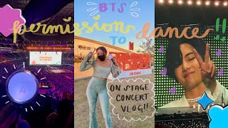 211127 BTS 방탄소년단 PERMISSION TO DANCE ON STAGE DAY 1 CONCERT VLOG  SOFI REUNITED W BTS ღ´ [upl. by Eerol]