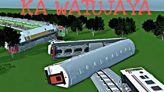 PLH WATUJAYA TABRAKAN KERETA API TRAIN CRASH [upl. by Rodmun571]