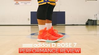 adidas D Rose 7 Primeknit  Performance Review [upl. by Saundra]