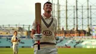 Dominic Sibley scores 220 not out for Surrey against Yorkshire [upl. by Yelkao]