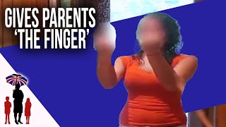 Teenager Gives Parents The Finger When Shes Asked To Do Chores  Worlds Strictest Parents [upl. by Analat380]