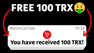 Free TRX Site ✅  Earn TRX Everyday without Investment  100 Free [upl. by Yadrahc]