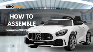 How To Assemble Licensed Mercedes Benz AMG GTR 12V 2 Seater Kids Ride On Car With Remote Control [upl. by Ikairik898]