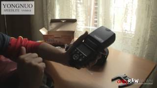 Flash Yongnuo Speedlite 560 II unboxing en Español [upl. by Ahso]