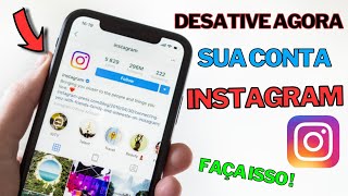 Como DESATIVAR sua conta do INSTAGRAM temporariamente 2023 Novo local atualizado [upl. by Joelle]