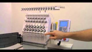 Adjusting the Thread Tension on a Highland Embroidery Machine [upl. by Lemmor748]