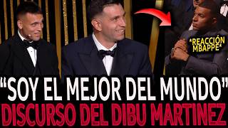 ¡EMOCIONANTE DISCURSO del DIBU MARTINEZ tras GANAR el BALÓN de ORO 2024 VIDEO COMPLETO [upl. by Germayne458]