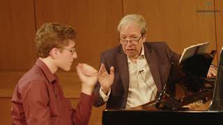 Masterclass with Murray Perahia  Yali Zaken  Chopin Ballade No 4  JMC [upl. by Attenaz]