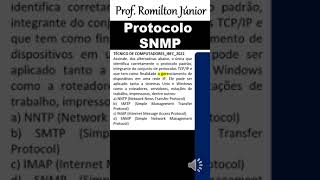 Protocolos SNMP  Arquitetura tcpip  protocolos de rede para concursos  protocolos de internet [upl. by Ava]