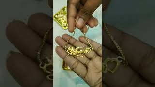 Customize your name pendant chain from vitality gift storeyoutubeshorts vitalitygiftstoreinsta [upl. by Vevine]