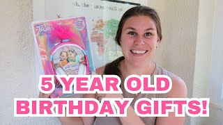 WHAT I GOT MY 5 YEAR OLD FOR HER BIRTHDAY 5 YEAR OLD BIRTHDAY GIFT IDEAS [upl. by Repsaj759]