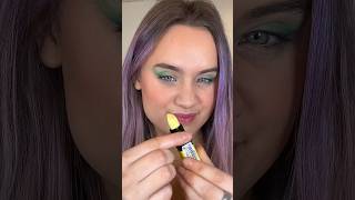 TRYING A COLOUR CHANGING LIP BALM FROM BARRY M YELLOW TO PINK LIP BALM [upl. by Knowle320]