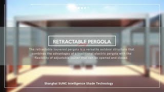 How to build a aluminium pergola with retractable roof louver suncpergola retractablelouve [upl. by Armanda]