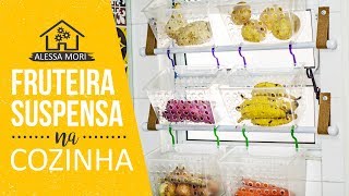 ⭐ DIY FRUTEIRA SUSPENSA DE PAREDE PARA COZINHA PEQUENA [upl. by Anoyi652]