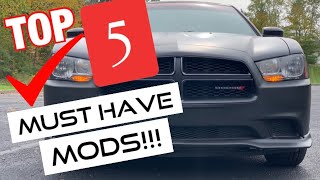 5 Must Have Mods On V6 Dodge Chargers [upl. by Eidac199]