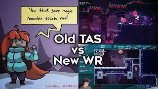 Old TAS vs New WR Celeste speedrun race [upl. by Lenora661]