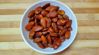 Spicy Roasted Almonds recipe [upl. by Nitsugua]